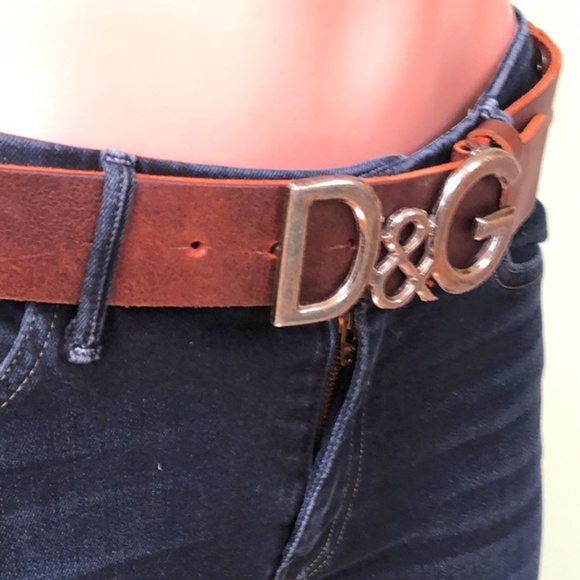 Dolce & Gabbana Authentic Women\'s Dark Brown Leather Belt main image 6
